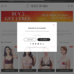 Buy 2 Get 1 Free on All Lingerie & up to 10% off on Selected Styles + Free Shipping on Orders over $30 @ NEXXT TO SKIN