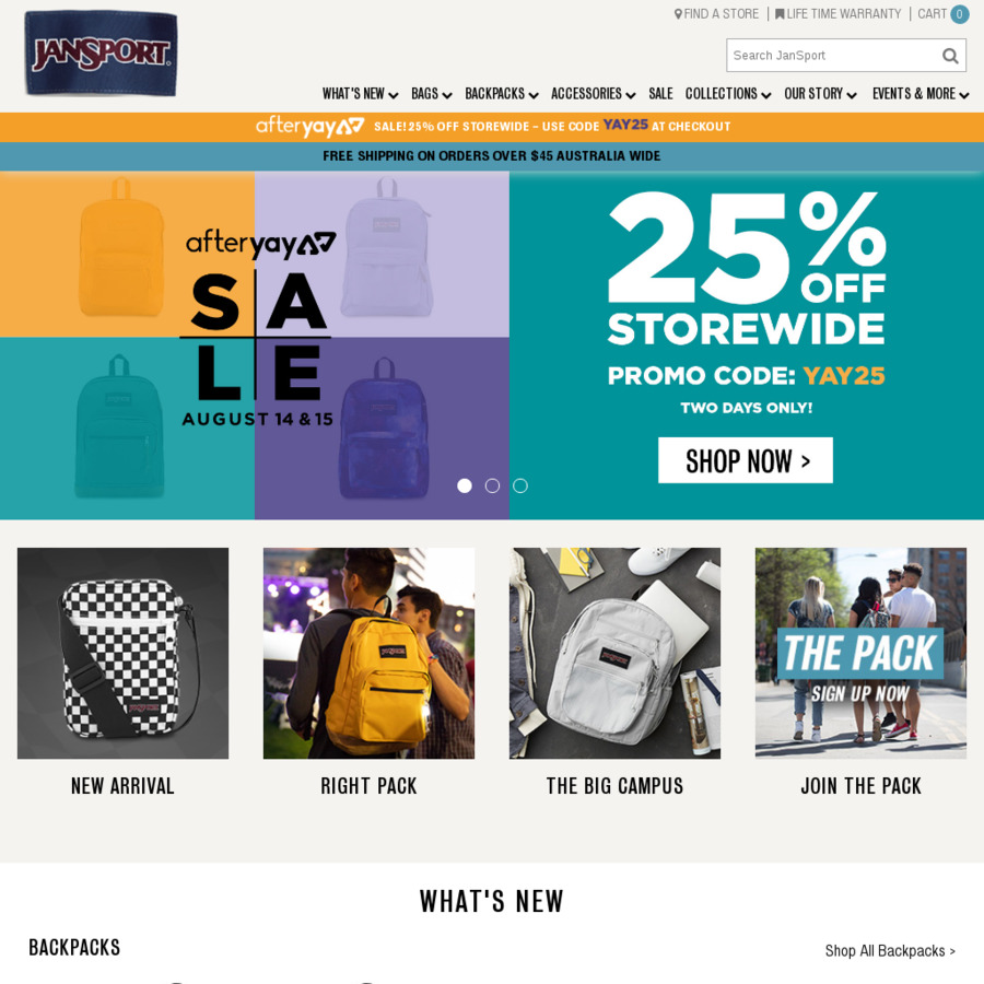 Jansport promo on sale code september 2019