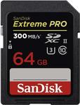 SanDisk Extreme Pro SDXC 64GB 300MB/s $139.96 Delivered @ Amazon AU