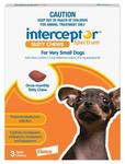Interceptor Wormer for Dogs up to 4kg 3 Chews - $16.50 (Was $35) + Free Delivery @ Budget Pet Products