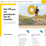 0% Interest on Purchases for 15 Months - CBA Low Fee Gold Credit Card ($0 Annual Fee with $10,000 Spend)