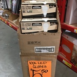 Click 9W Warm White A60 ES LED Globe - 10 Pack $5.50 (Was $15) @ Bunnings