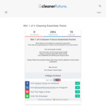 Win 1 of 4 Cleaning Essentials Packs Worth $514 from Cleaner Future