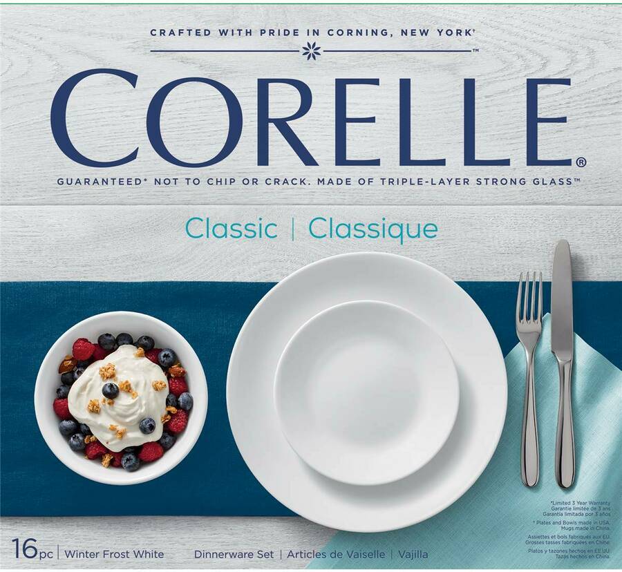 Vajilla corelle outlet winter frost