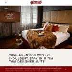 Win 1 of 5 Tim Tam Hotel Suite Experiences in Sydney for 2 Worth $1,500 from Arnott's