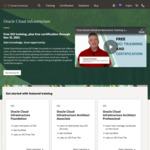 Free Online Courses and Certification Exams in 5 x Oracle Cloud Infrastructure Disciplines