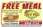 TACO Bill (Richmond, Vic) Buy 1 Get 1 Free Meal