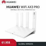 Huawei AX3 Pro Wi-Fi 6 Router AX3000 Global Version US$67.36 (~A$92.96) Shipped @ UnionSine Global Store AliExpress