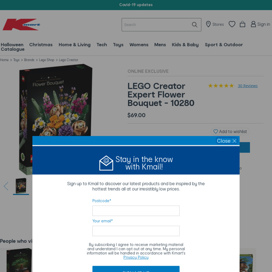 Kmart lego flower hot sale