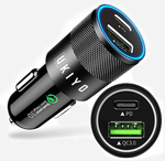 UKIYO Dual Port Car Charger 36W PD-18W QC-18W Type C & Type A$5.99 + $8.09 Delivery ($0 with $49 Order) @ UKIYO Technologies