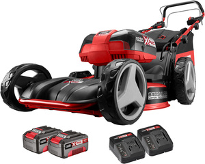 Ozito power x discount change lawn mower review