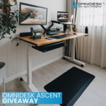 Win an Omnidesk Ascent Standing Desk and Accessories Worth over $2,200 from Omnidesk Australia