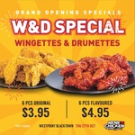 [NSW] 6pcs Original Fried Chicken Wingettes & Drumettes $3.95, 6pcs Flavoured for $4.95 @ Nene Chicken Westpoint Blacktown