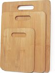 3pcs Set Bamboo Chopping Board $10.40 + Delivery ($0 with Prime/ $39 Spend) @ FoxtrotInt via Amazon AU