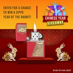 Win a Zippo Year of The Rabbit Lighter from Mega Boutique