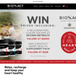 Win a $2,000 Spicers Retreats Voucher or a BioXact Heart Health Supplement Pack Worth $229 from BioXact