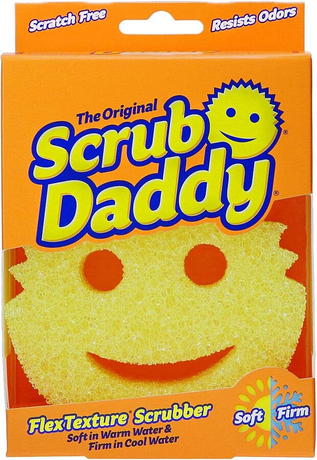  Scrub Daddy Smiling Scrubber, Grey - Scratch-Free