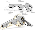 True Utility Stainless Steel 8-in-1 KeyTool - Instore @ Mountain Designs $5.95 (RRP $9.95)