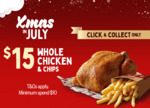 $15 Whole Chicken and Large Chips, Click & Collect Only @ Red Rooster