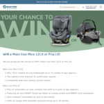 Win a Maxi-Cosi Mico 12LX or Pria LX Worth up to $849 from Maxi-Cosi