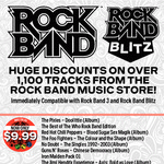 1000+ Rock Band Songs 50% Off for PS3, 360 & Wii