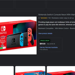 [Bug] Nintendo Switch Console (Neon Red/Blue) $59 + Delivery ($0 C&C/in-Store) @ Harvey Norman