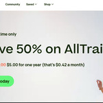 AllTrails+ 1 Year Subscription US$5 (~A$7.62) (Usually A$35.99) @ Alltrails Indonesia (VPN Req.)