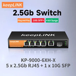 KeepLink 5-Port 2.5Gbps Ethernet Network Switch with 1x 10Gbps SFP Port US$27.54 (~A$42.11) Delivered @ KeepLink AliExpress