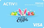 $1 Purchase Fee (Save $3.95) with $100-$750 Activ Visa Easter eGift Card @ Giftz.com.au