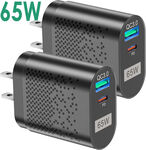 Generic 65W Type C Fast Charger $11.98 (1 Pack), $21.58 (2 Packs) + Delivery ($0 to Some Areas) @ highqualitylight eBay