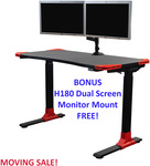Flexi-Desk HA-119E Electric Sit/Stand Desk + Free NB H180 Dual Monitor Arm $299.25 + Del ($0 to Metro/ SYD C&C) @ Screen Mounts