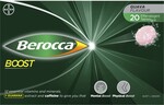 Berocca Boost Vitamin B & C Guava Flavour with Guarana Energy Effervescent Tablets 20 Pack $7 + Delivery ($0 C&C) @ BIG W Online