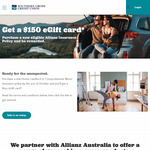 Bonus $150 Giftcard With New Allianz Home & Contents, Landlord, or Comprehensive Car Insurance @ Southern Cross Credit Union