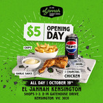 [VIC] Quarter Chicken, Chips, Garlic Sauce and Drink $5 @ El Jannah (Kensington, In-Store Only)