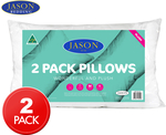 Jason 400GSM Plush Medium Profile Pillows 2-Pack $8.97 + Delivery ($0 with OnePass) @ Catch