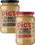 Pic's Really Good Peanut Butter Varieties 380g $3.75 (Was $7.50) @ Coles