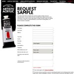 Request an Acrylic Paint Sample