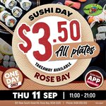 [NSW] $3.50 All Plates Thu 11th September @ Sushi Train, Rose Bay