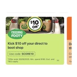 [VIC, SA, WA] $10 off Minimum $180 Direct-To-Boot or Pickup Order @ Woolworths