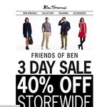 Ben Sherman 40% off Full Priced Items Storewide 3 Days Only