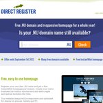 Free.nu Domain & InstantWeb Homepage Promo for One Year