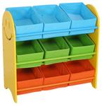 Kids Smiley Storage Shelf with 9 Tubs $11.98+ Delivery