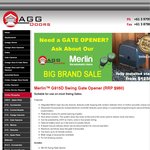 Merlin G915D Swing Gate Opener $646 Save $334