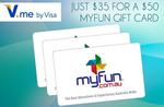 Scoopon - Pay $35 for $50 MyFun.com.au Gift Card (Pay with V.me) Save 30%