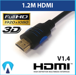 1.2m HDMI Cable V1.4 3D Ethernet Gold @ $2.90 Delivered @ Warcom