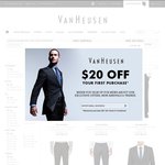 Van Heusen - 40% off Suit Separates - e.g. 10% Wool 2-Trouser Suit $179 after $20 Welcome Credit