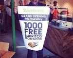 1000 Free Burritos - Noon, 11 Sep - Zambrero - Cloisters Square, Perth [WA]