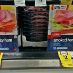 Coles Sliced Honey Ham 300gm $1 and Sliced Smoked Ham 300gm $2 (Short Dated) Turramurra, NSW