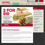 2 X Classic Quarters Roast Chicken, Classic Rippas or Flayva Wraps $10 @ Red Rooster