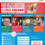 Win a $20,000 Coles Gift Cards for Subscribing to Ninemsn News Alerts